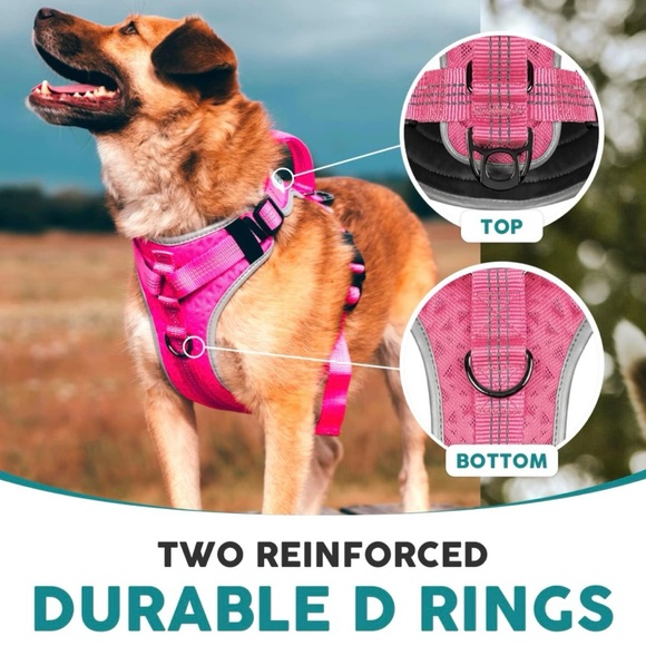 Arnés para perros grandes, color rosa Size L - Picture 5 of 5